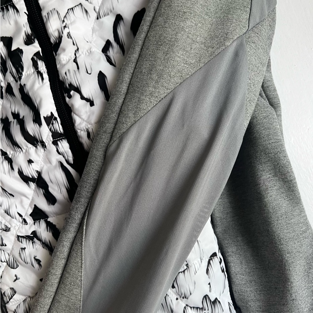 Euc Blanc Noir Vector Thin Down Jacket, Gray/Blac… - image 7